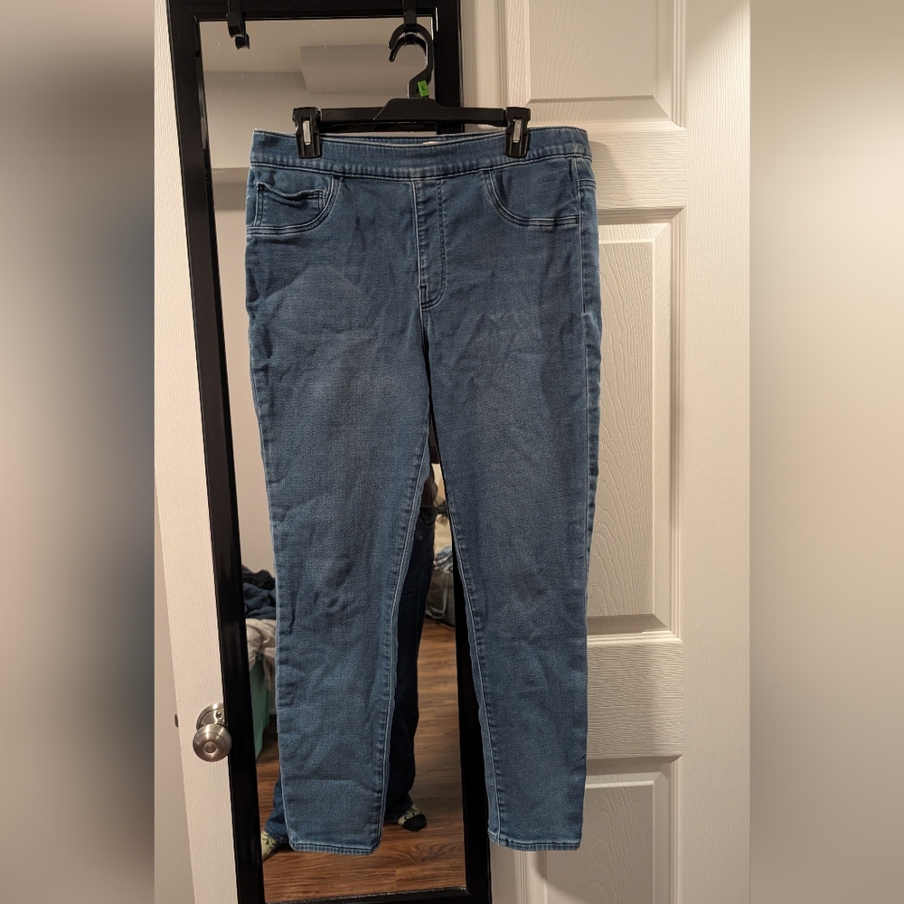 UpWest Women's Skinny Jeans in Denim Blue